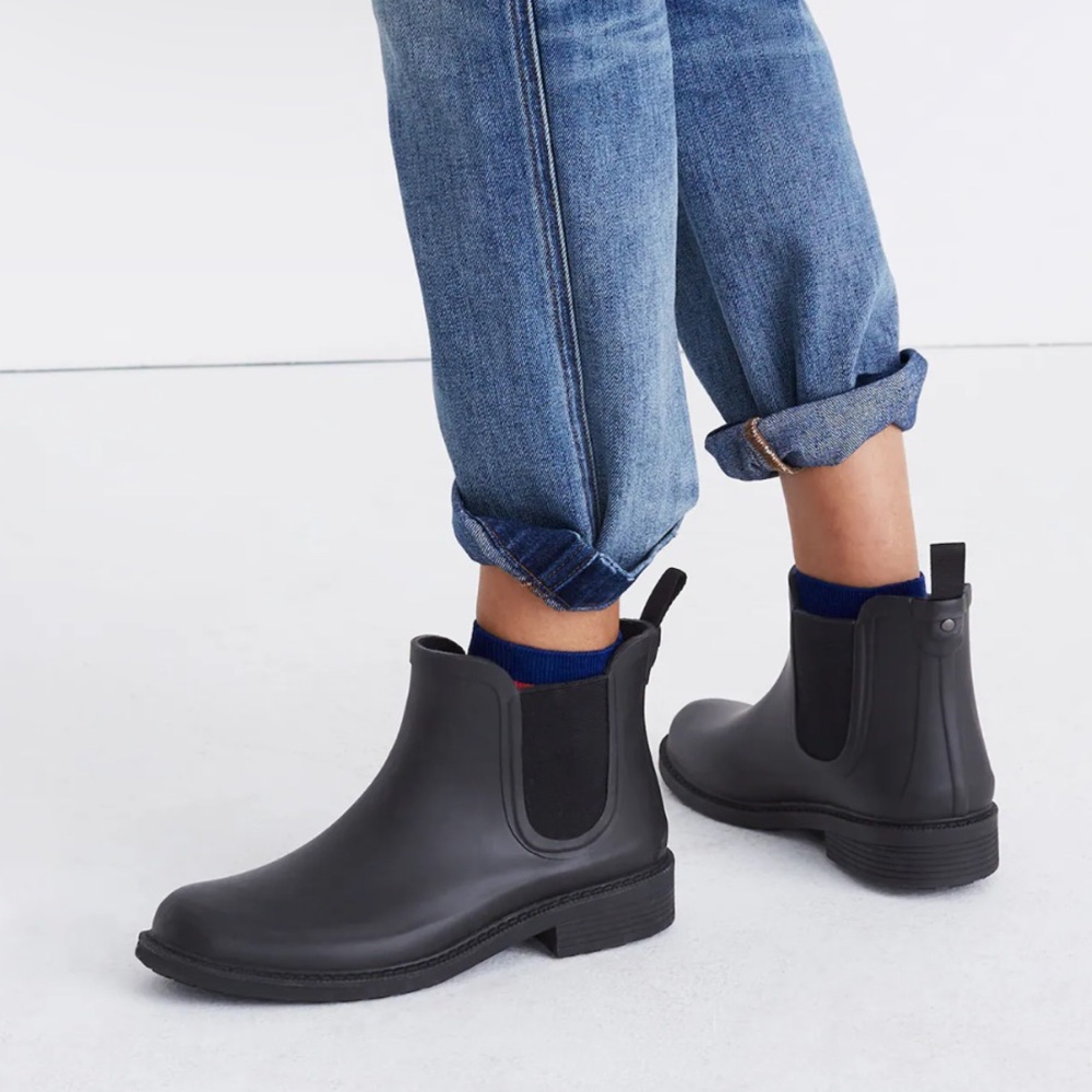 Madewell Black Chelsea Boots